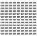 Apenas 3 em cada 20 pessoas encontram o número 296 em menos de 10 segundos