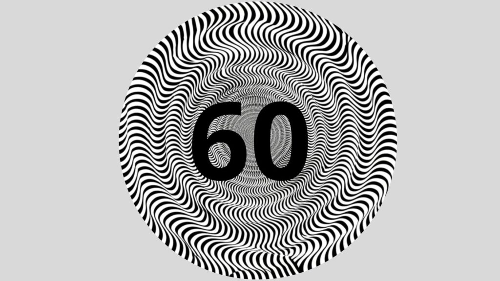 Seu foco está acima da média se conseguir encontrar o número 60 nesta imagem