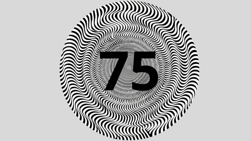 Se você encontrar o número 75 nesta imagem em 10 segundos, seu foco é acima da média