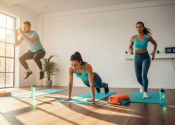 Exercícios em circuito para queimar gordura sem sair de casa