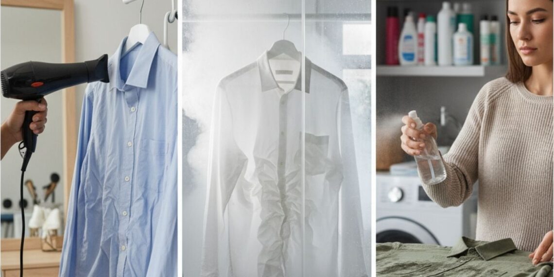Truques para tirar amassado de roupas sem usar o ferro de passar