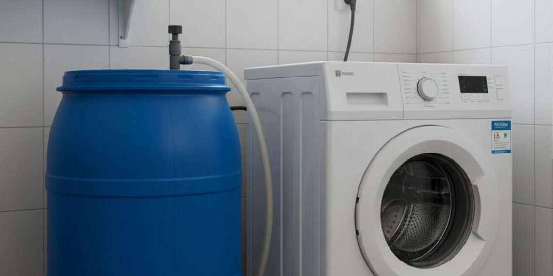 Como economizar reutilizando a água da máquina de lavar roupa