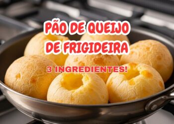 Como fazer pão de queijo de frigideira com 3 ingredientes simples em menos de 10 minutos