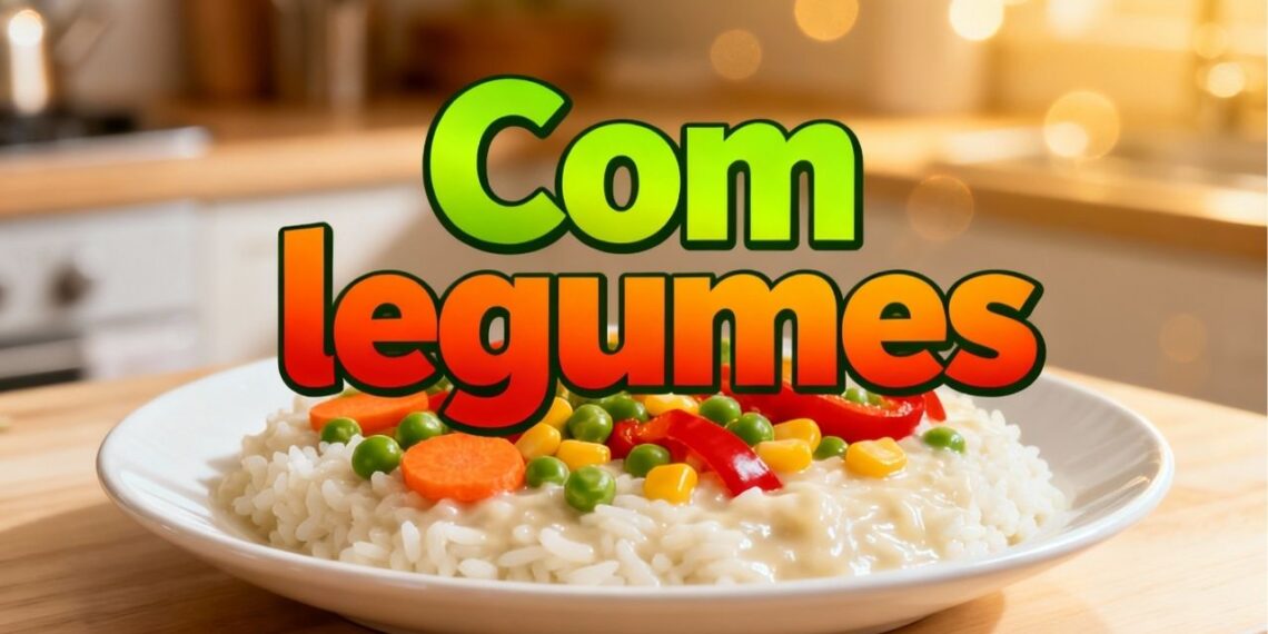 Almoço em 10 minutos: arroz cremoso com legumes e toque caseiro