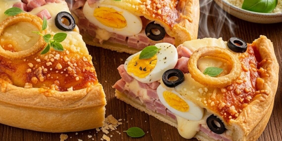 Torta portuguesa recheada surpreende e fica até melhor que a pizza