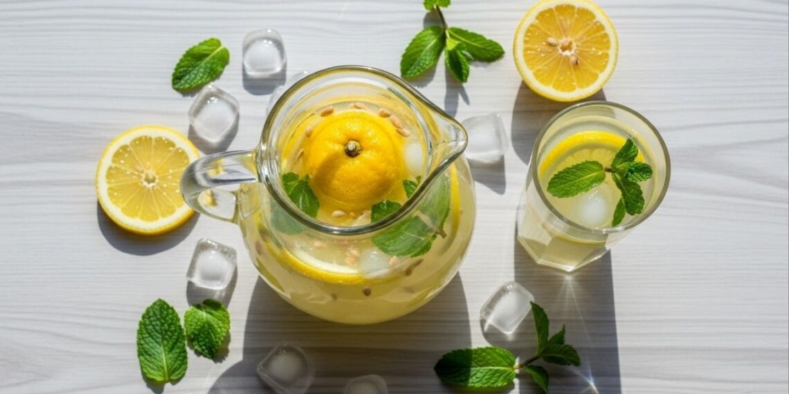 Como fazer 1 litro de limonada com apenas um limão, refrescante e em menos de 10 minutos
