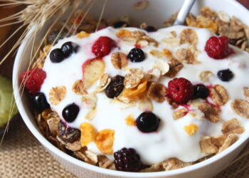 Receitas nutritivas de iogurte ou frutas prontos em 10 minutos