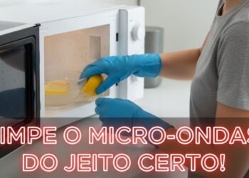 Nem desinfetante forte, nem cloro: limpe o micro-ondas com esta técnica