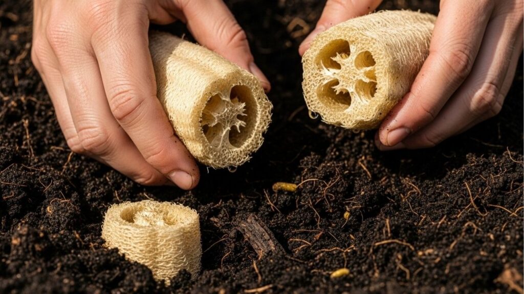 Reaproveitando esponjas naturais: estratégia sustentável para solo fértil