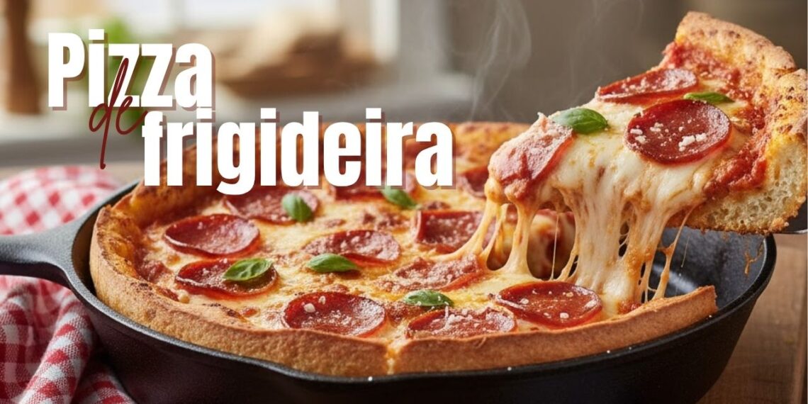 Pizza rápida na frigideira bem prática e saborosa