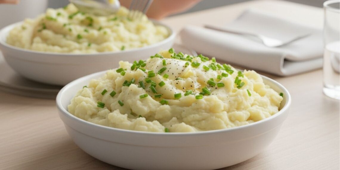Purê de batata cremoso no micro-ondas pronto em 5 minutos