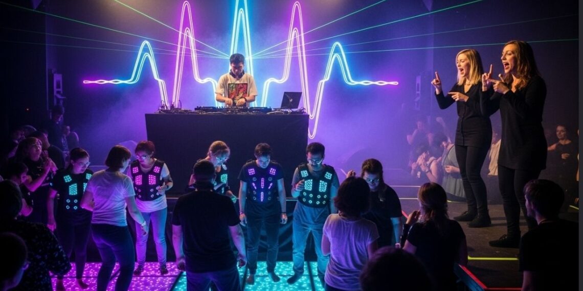 Ele organizou a primeira rave para surdos do mundo