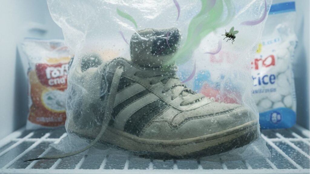 Truque com o freezer que salva seus sapatos do mau cheiro