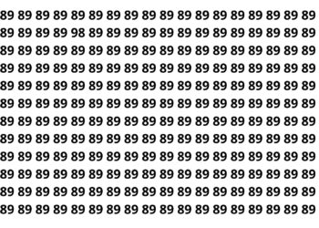 Apenas 5 de 10 pessoas encontram o número oculto em somente 6 segundos