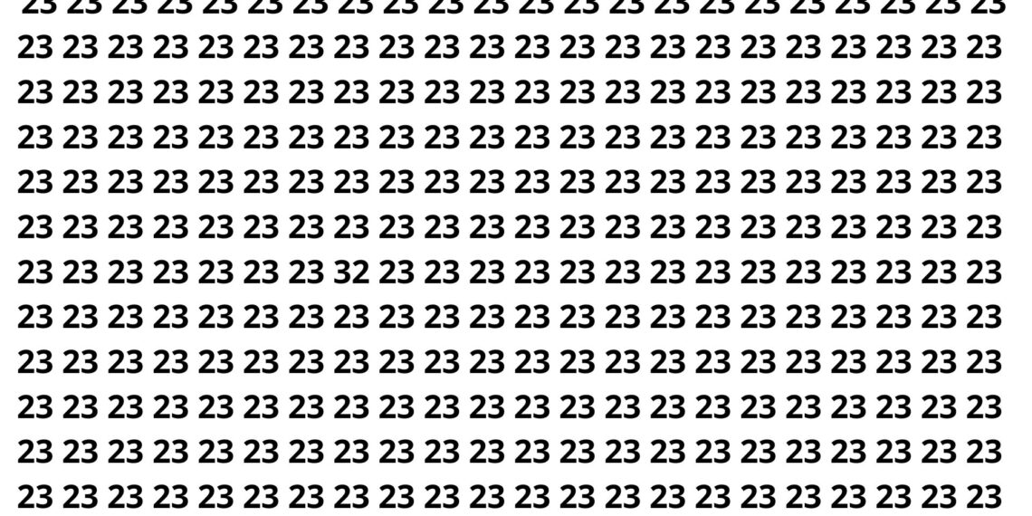 Encontre o número 32 entre vários 23 em apenas 7 segundos