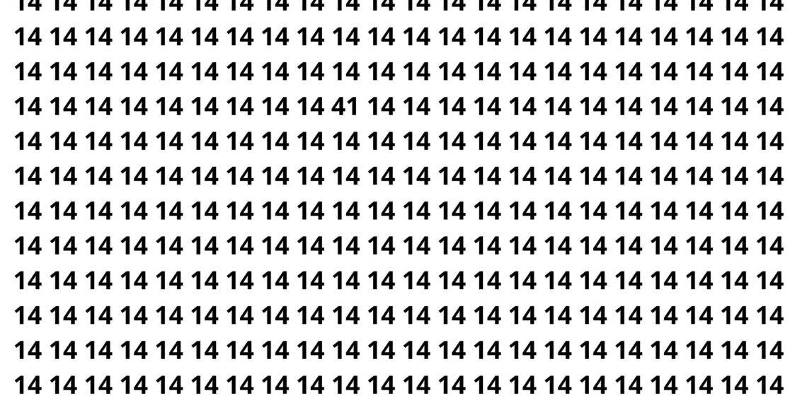 Apenas 7 de 15 pessoas encontram o número escondido em 8 segundos