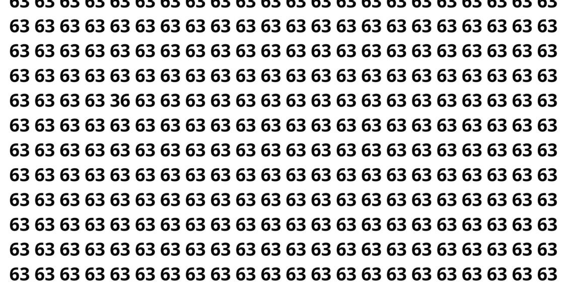 Somente 50% das pessoas encontram o número escondido em 9 segundos