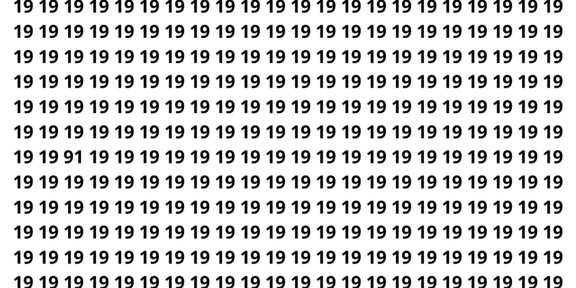 Só 3 em cada 20 pessoas conseguem achar o número oculto em menos de 10 segundos