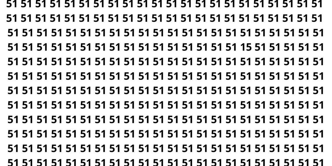 Poucos conseguem identificar o número escondido neste desafio em apenas 7 segundos