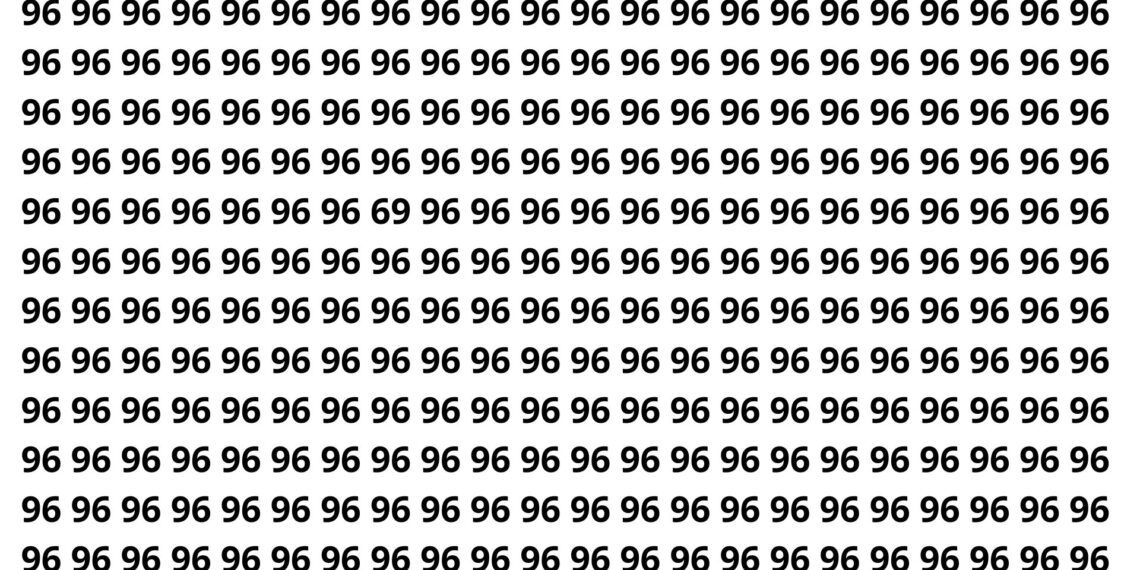 Somente os mais rápidos conseguem identificar o número escondido em 4 segundos