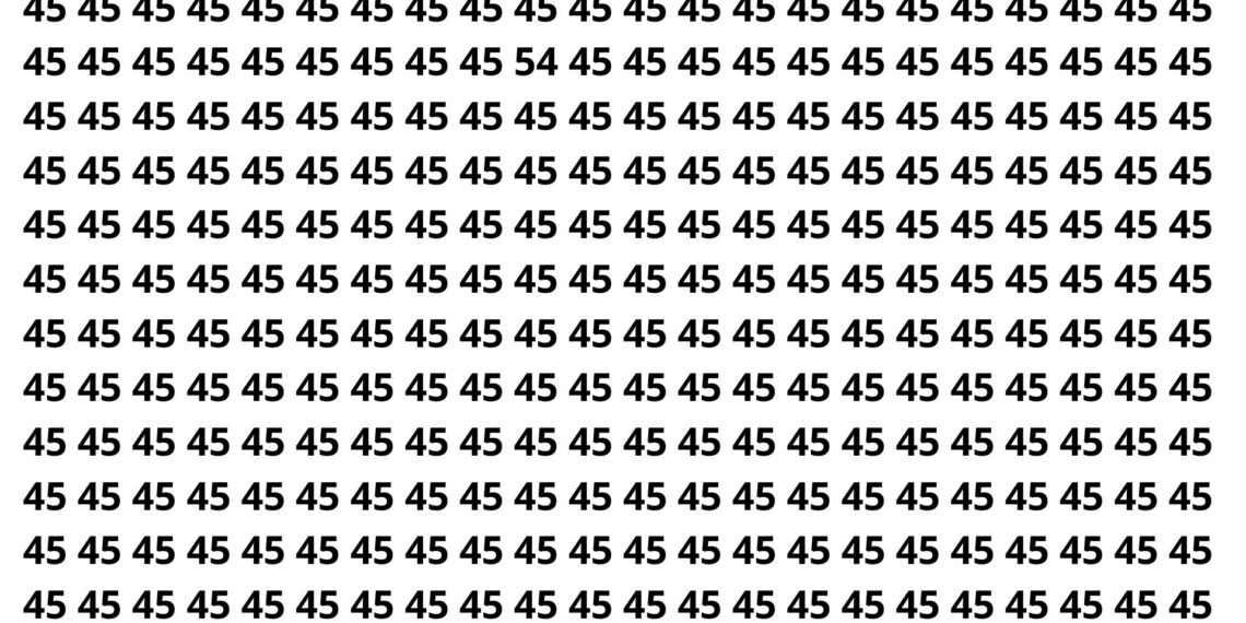 Poucos conseguem achar o número oculto em menos de 10 segundos