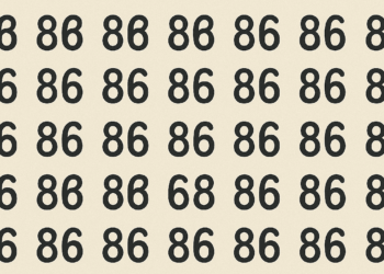 Encontre o 68 no meio de vários 86 e teste sua rapidez mental