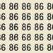 Encontre o 68 no meio de vários 86 e teste sua rapidez mental