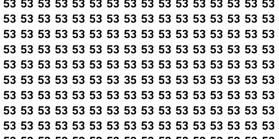 Só 3 em 50 acham o número 35 em 53 segundos neste puzzle