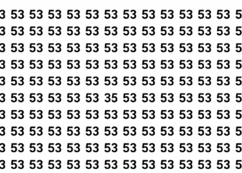 Só 3 em 50 acham o número 35 em 53 segundos neste puzzle