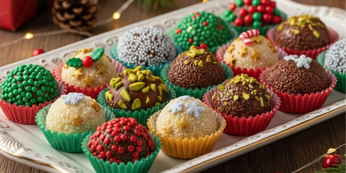 Aprenda a fazer brigadeiro natalino para adoçar a ceia