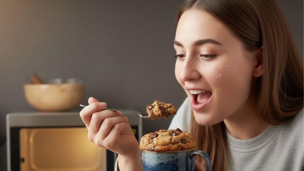 Aprenda a fazer cookie de caneca no micro-ondas em 5 minutos