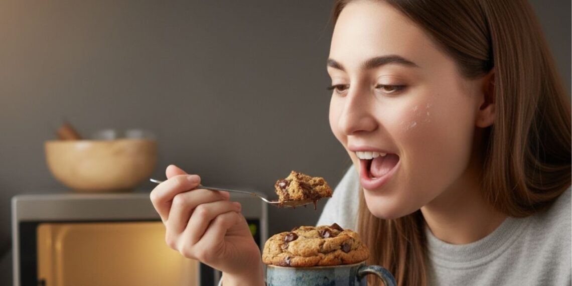 Aprenda a fazer cookie de caneca no micro-ondas em 5 minutos