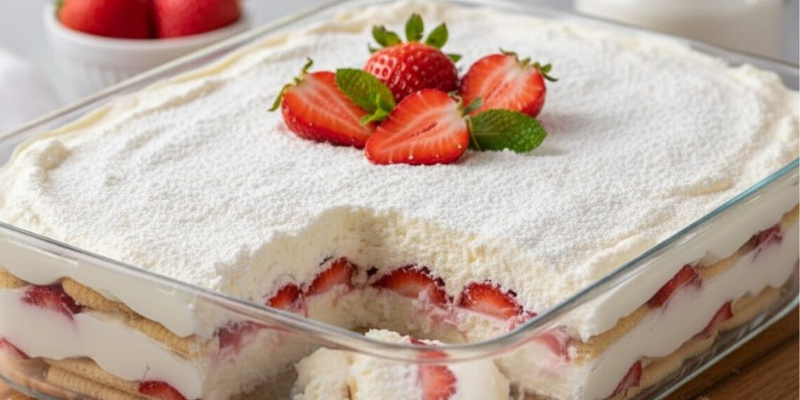 Receita do melhor pavê de morango para as festas de fim de ano