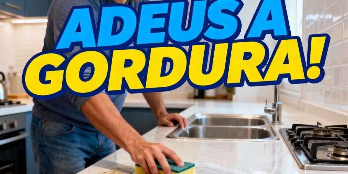 Nem sabão, nem detergente: produto caseiro tira a gordura da cozinha em segundos
