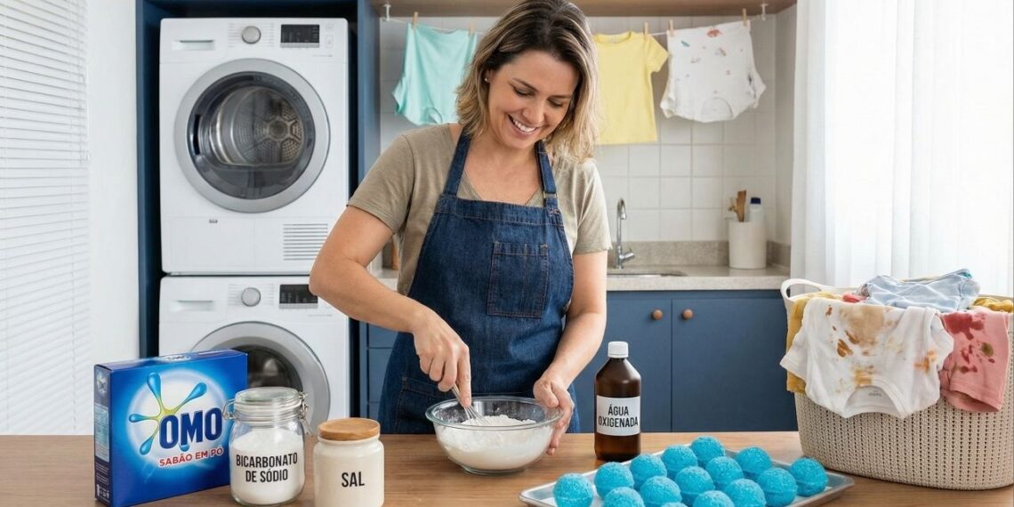 Aprenda a fazer uma incrível 'bomba tira manchas' em casa usando poucos ingredientes