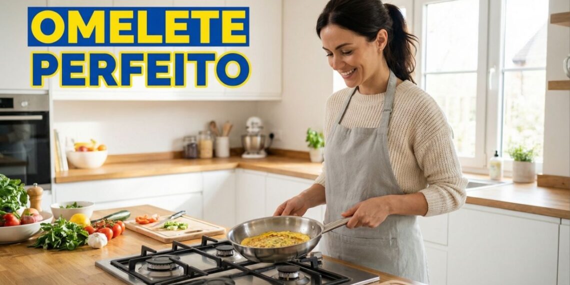 Faça um omelete perfeito com poucos ingredientes em 3 minutos