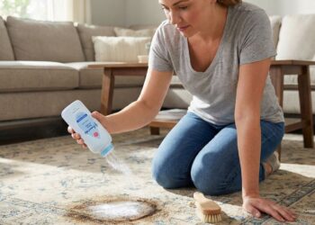 Nem bicarbonato, nem limão: esse item da despensa tira manchas de tapetes com facilidade