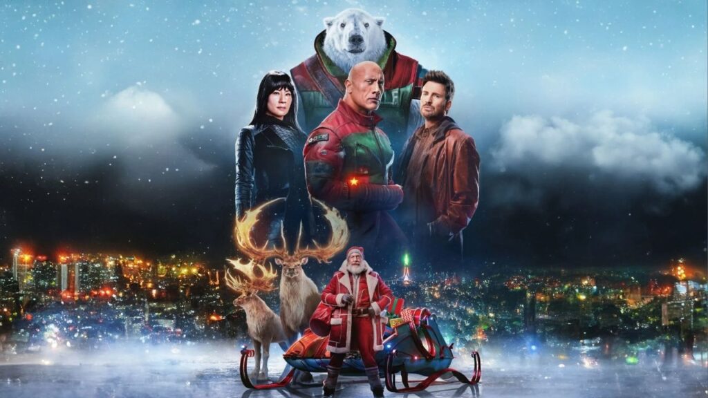 Filme com Dwayne Johnson e Chris Evans mistura aventura natalina e comédia dramática