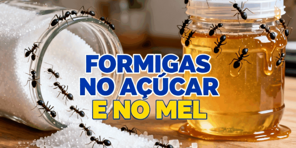 O segredo para evitar formigas dentro do açúcar e do mel