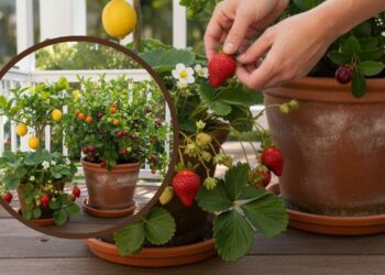 Frutas fáceis de cultivar em vasos na varanda de casa