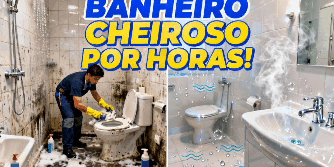 Nem desinfetante, nem amaciante: esta mistura deixa o banheiro perfumado por horas