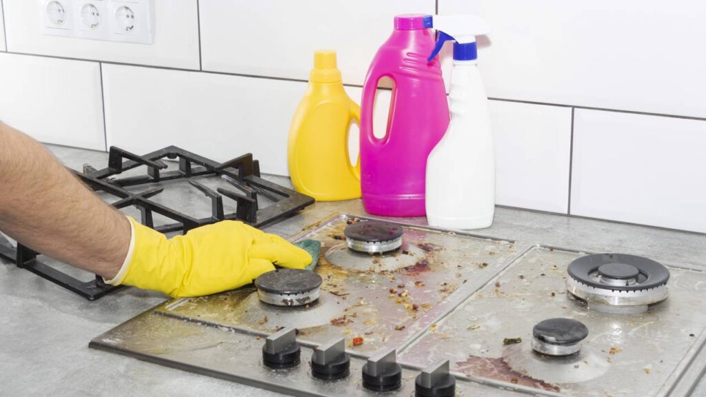 Método simples que remove gordura do fogão em 2 minutos sem esfregar