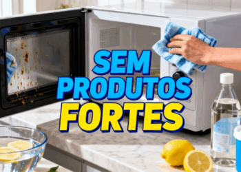 Dica caseira para limpar o micro-ondas sem produtos fortes