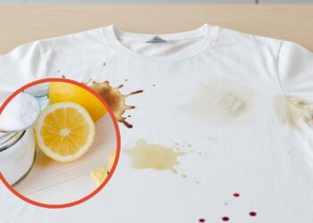 Como tirar manchas de roupa branca usando limão e bicarbonato