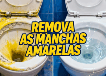 Truque simples para deixar o vaso sanitário sem manchas amarelas