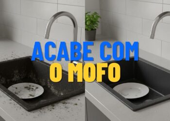 Truque simples para secar a pia rápido e evitar mofo