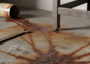 Misturinha natural para eliminar as manchas de ferrugem do piso e do rejunte