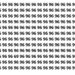 Encontre o número 69 entre os números 96 neste puzzle