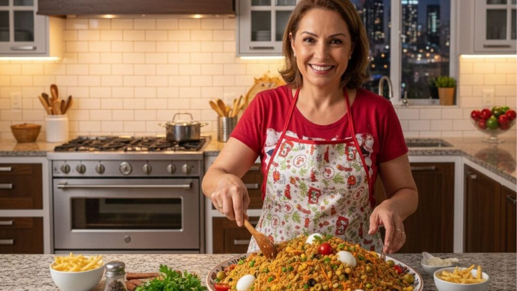 Farofa de Natal rápida, deliciosa e não precisa de fogão