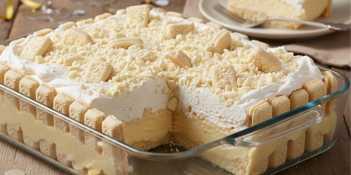Você precisa de sorvete, creme e biscoitos para fazer a melhor sobremesa de Ano Novo